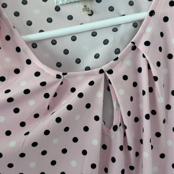 Kasper Pink Pleated Sleeveless Blouse NWOT size M - Picture 5 of 5